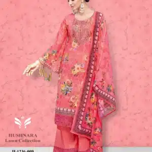 Alok Hushnara Coral Unstiched Three Piece
