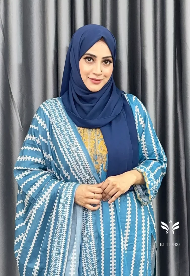 Boutiques cotton semi stitched 3 piece