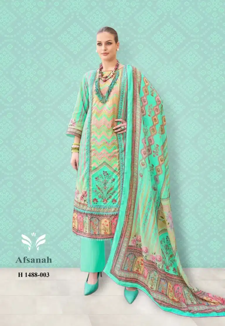 Alok Afsanah Paste Unstiched Three Piece