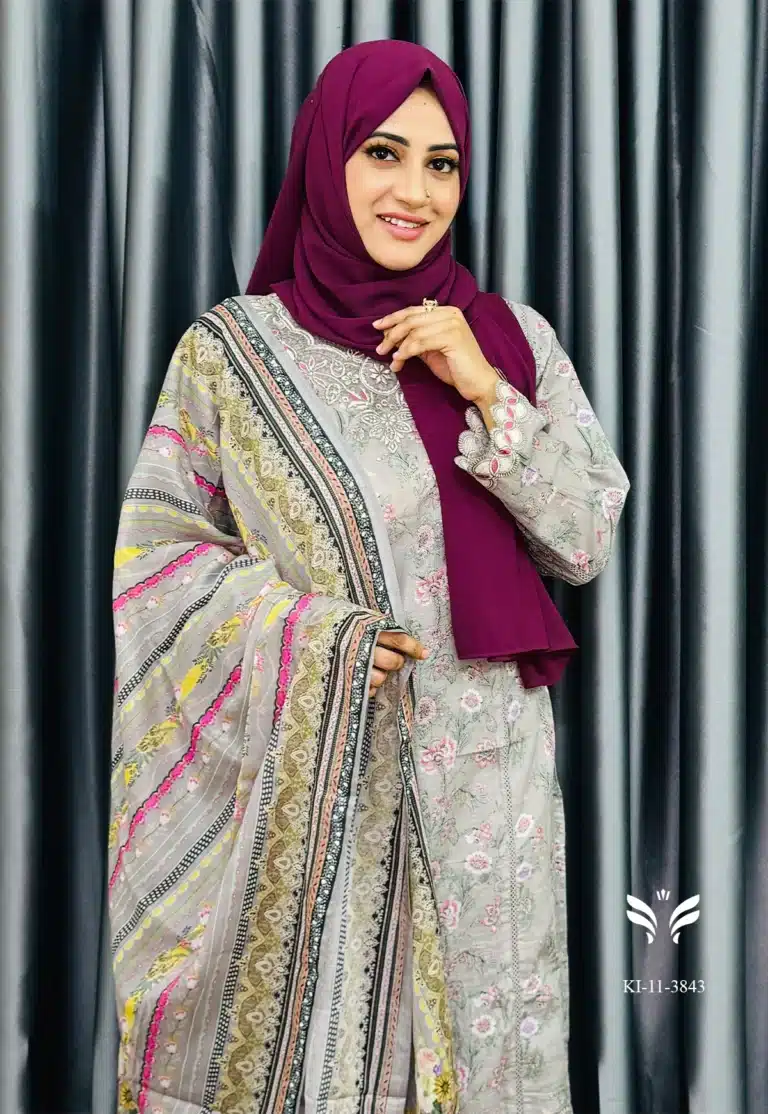 Pakistani Boutique Inspired Ash Stiched 3 Peice