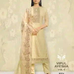 Vipul Ayesha Buttercream unstiched Four Piece