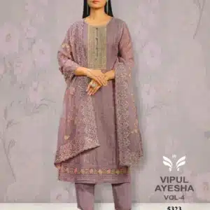 Vipul Ayesha Purple unstiched Four Piece