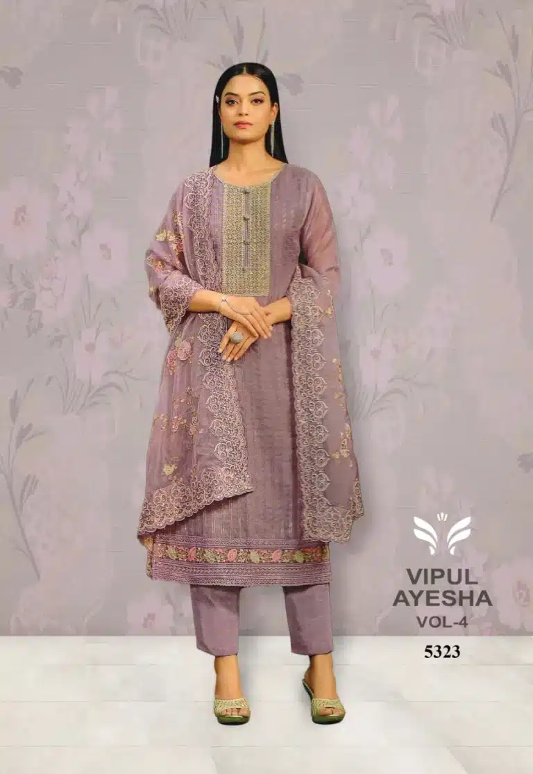 Vipul Ayesha Purple unstiched Four Piece
