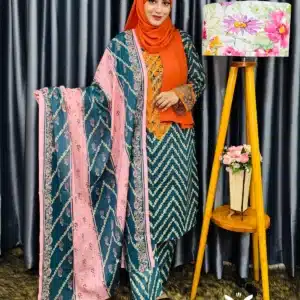 Pakistani boutique inspired Print stitched 3 piece