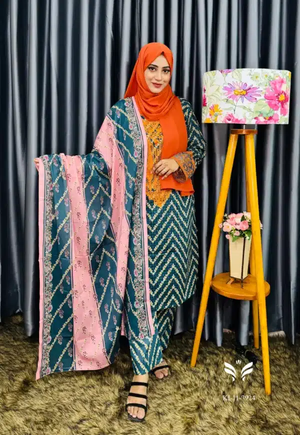 Pakistani boutique inspired Print stitched 3 piece