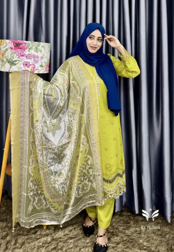 Pakistani inspired cotton kamiz set