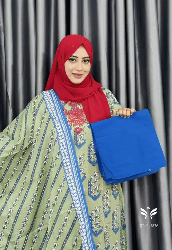 premium cotton with embroidery work on neck - Image 2