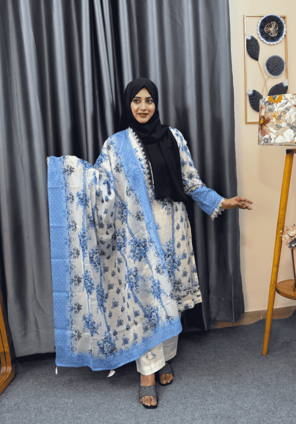Pakistani Manara inspired Stitched 3 piece Anarkali Set - Image 3